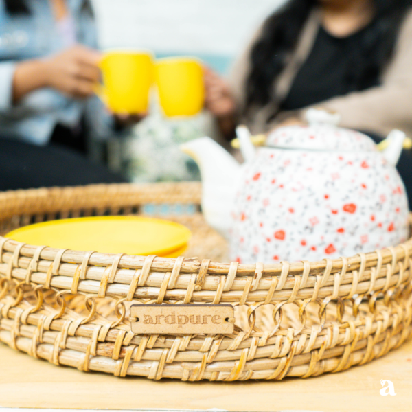 Cane/ Rattan Center Table Tray