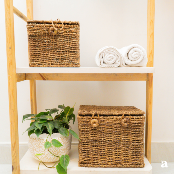 Water Hyacinth Rope Storage Box