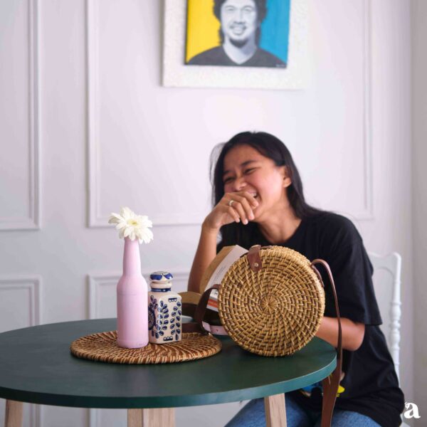 VETRA - Rattan Sling Handbag